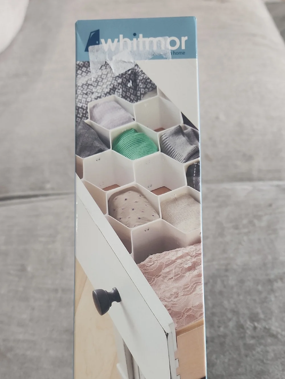 Honeycomb Drawer Organizer - Beige and Cream